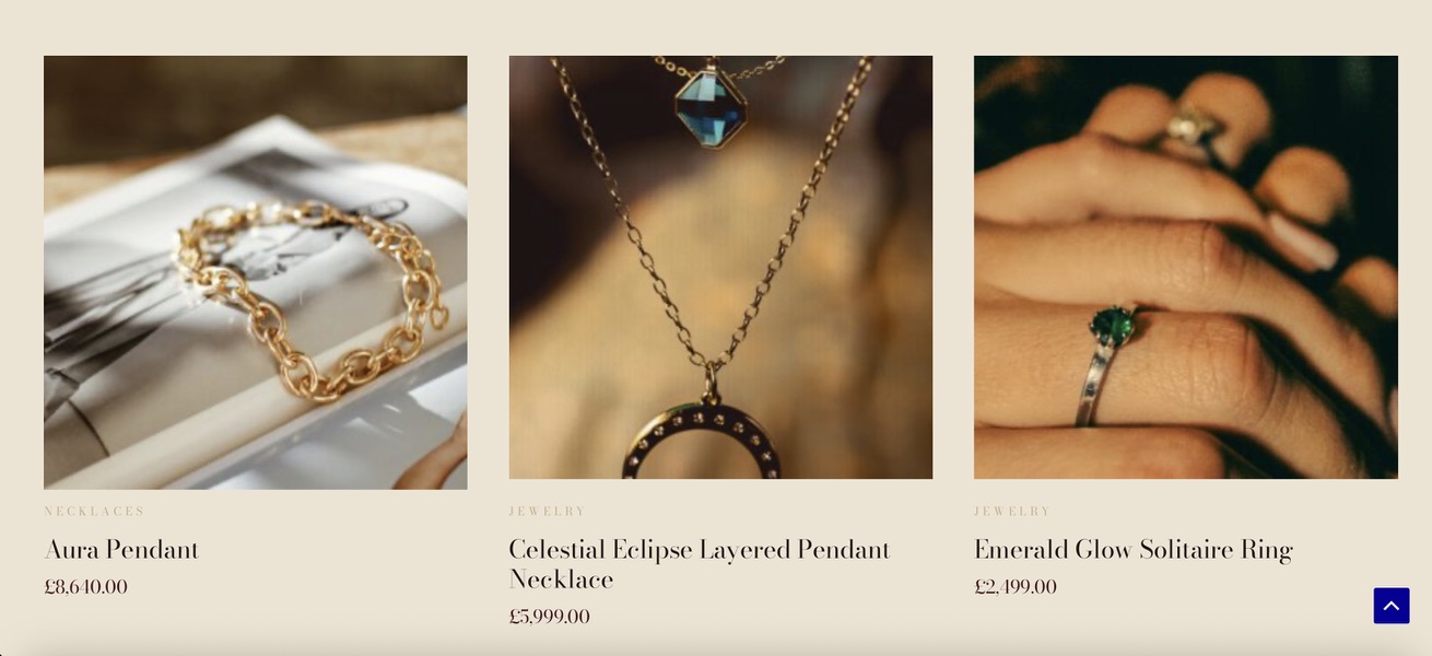 VESPERA Maison collection — luxury jewellery products